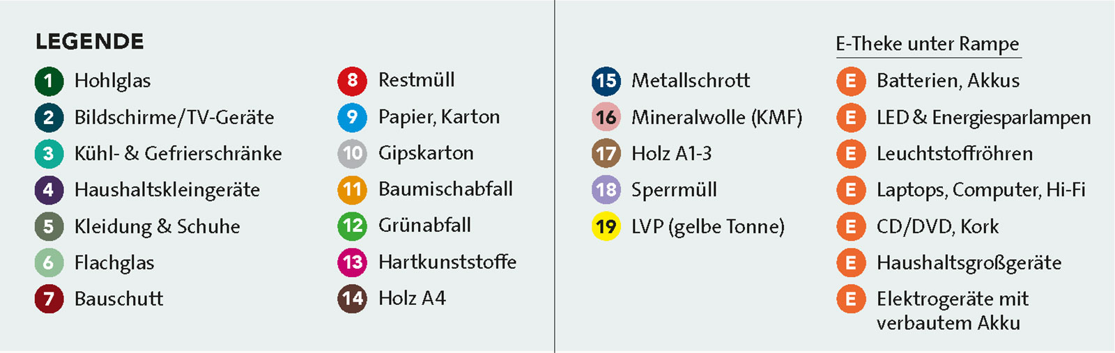 Lageplan des Wertstoffhofes Hanau